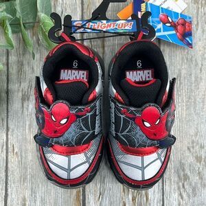 Baby Boys Spider-Man Athletic Light-up Sneaker Shoes Size 6